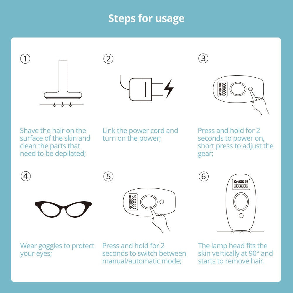 IPL Laser Hair Removal Device – Safe, Painless & Long-Lasting Results